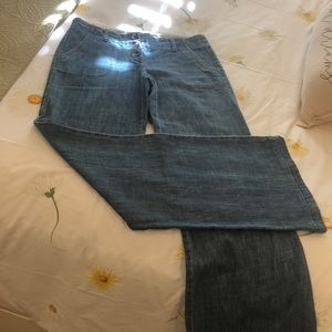 Theory button fly denim